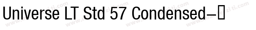 Universe LT Std 57 Condensed字体转换